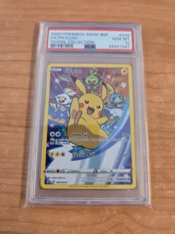 SWSH020 Pikachu Pokemon Card Promo PSA 10 - Image 1