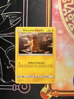 Pokemon TCG - Detective Pikachu Holo Black Star Promo SM194 LP - Image 1
