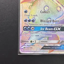 Pokemon TCG Lapras GX Holo Secret Rare Card Sun & Moon Base Set 151/149 HP - Image 5