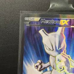 Pokemon TCG Mewtwo EX Holo Full Art Ultra Rare Card 157/162 Damaged Crease - Image 4