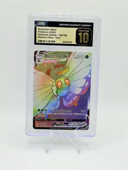 Pokemon Butterfree VMAX Darkness Ablaze SR Full Art #190 CGC Pristine 10 - Image 1