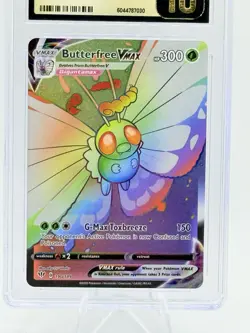 Pokemon Butterfree VMAX Darkness Ablaze SR Full Art #190 CGC Pristine 10 - Image 2