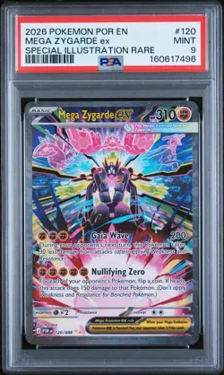 2026 POKEMON POR EN-PERFECT ORDER #120 MEGA ZYGARDE EX PSA 9 - Image 1