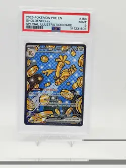 2025 Pokemon SV Prismatic Evolutions Gholdengo ex #164/131 PSA 9 - Image 1