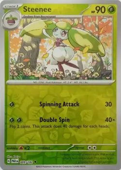 Pokemon TCG - Paradox Rift - Rev-Holo - Steenee - 009/182 - Image 1