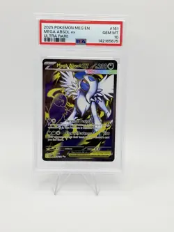 2025 POKEMON MEG EN-MEGA EVOLUTION ULTRA RARE #161 MEGA ABSOL EX PSA 10 - Image 1