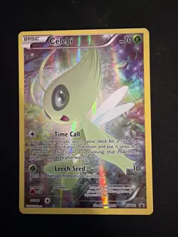Pokemon TCG Mythical Celebi XY111 Full Art Black Star Holo Promo Card - Image 1