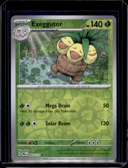 Exeggutor SV: Prismatic Evolutions Pokemon 002/131 Reverse Holo NM+ - Image 1