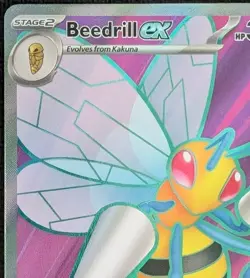 Beedrill ex 098/086 Me04 Chaos Rising Holo Ultra Rare Pokemon Card NM - Image 4