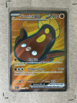 Pokemon TCG Ascended Heroes Stunfisk EX Full Art 252/217 NM - Image 1