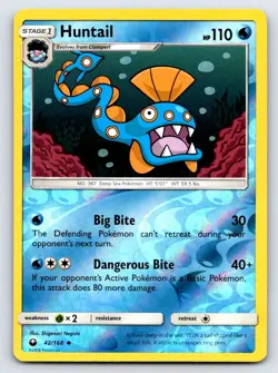 Huntail 42/168 Uncommon Celestial Storm Pokemon Reverse Holo Lightly Played - Image 1