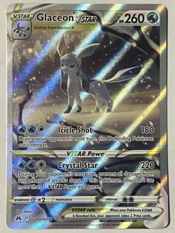 Pokemon Glaceon VSTAR Ultra Rare - Crown Zenith GG40/GG70 - NM - FREE SHIPPING - Image 1