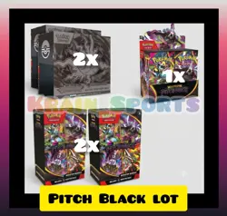 PITCH BLACK 2x Pokemon Center ETB, 2x Booster Bundle, 1x Booster Box PRESALE ✅ - Image 1