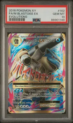 🌊 PSA 10 GEM MINT – M Blastoise EX #102 | 2016 Pokemon XY Evolutions 🌊 - Image 1