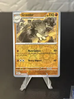 Graveler 075/165 Reverse Holo SV 151 2023 Pokemon Card - Image 1