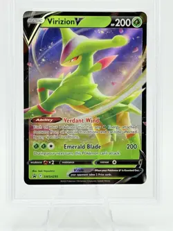 PSA 10 Pokemon - Virizion V - Sword and Shield Black Star Promo SWSH295 Low Pop - Image 2