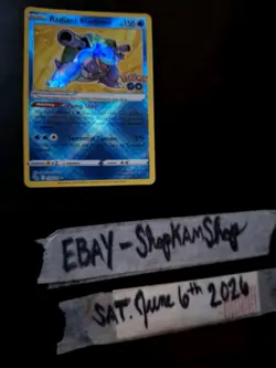 Radiant Blastoise 018/078 Pokemon GO Holo - Image 3