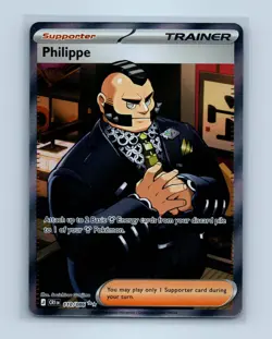 Pokemon tcg ME04: Chaos Rising Philippe Near Mint or Better - Image 1