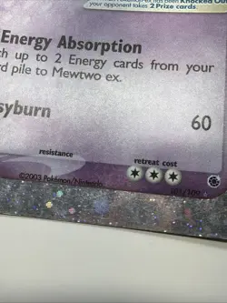 Mewtwo ex 101/109 Ruby and Sapphire Holo EX Ultra Rare English MP - Image 3