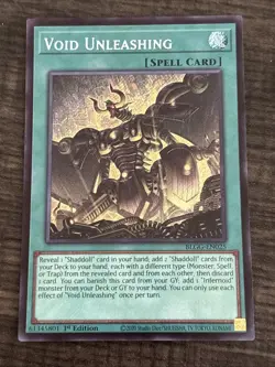 Void Unleashing Secret Rare Foil 1st Ed BLGG-EN025 Yu-Gi-Oh! - Image 1