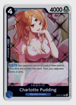 Charlotte Pudding OP06 #OP06-047 NM One Piece TCG R Foil - Image 1