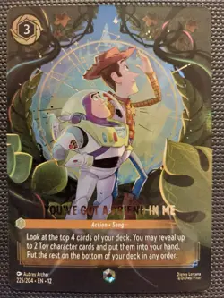 DISNEY LORCANA WILDS UNKNOWN You've Got A Friend In Me Enchanted 225/204 - Image 1