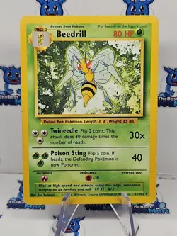 Beedrill Base Set Pokemon 17/102 MP - Image 1
