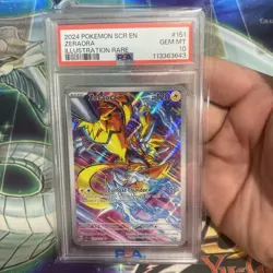 Zeraora Stellar Crown 151/142 Illustration Rare Pokemon TCG PSA 10 - Image 1