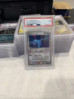 2007 Pokemon EX Salamence EX-HOLO Power Keepers 96/108 PSA 7 - Image 1