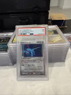2007 Pokemon EX Salamence EX-HOLO Power Keepers 96/108 PSA 7 - Image 3