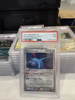 2007 Pokemon EX Salamence EX-HOLO Power Keepers 96/108 PSA 7 - Image 4