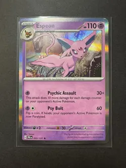 Espeon 033/131 Holo Poke Ball Pattern Prismatic Evolutions 2025 Pokemon TCG - Image 1