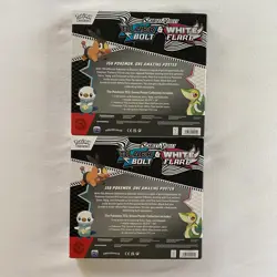 Pokemon TCG Black Bolt & White Flare Unova Poster Collection LOT OF 2 SEALED - Image 2