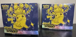 2x Pokemon TCG: Surging Sparks Pokemon Center Elite Trainer Box ETB - SEALED - Image 1