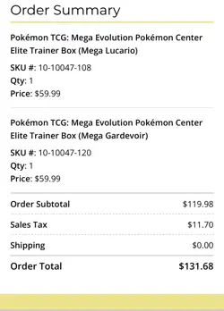 Pokemon TCG Mega Evolution Pokemon Center ETBs - Set Of 2 (presale) - Image 2