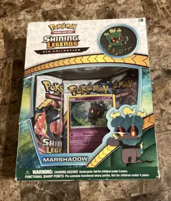 Pokemon Shining Legends Pin Collection Marshadow Sealed New In Box NIB - Image 1