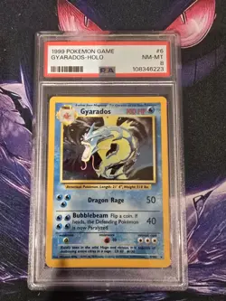 Pokemon TCG Gyarados Base Set 6/102 Holo 1999-2000 Wizards Base Set Psa 8 - Image 1