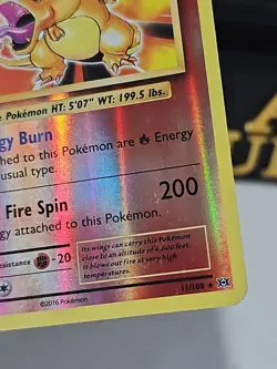 CHARIZARD 11/108 HOLO RARE EVOLUTIONS POKEMON REVERSE HOLO MP-HP - Image 5