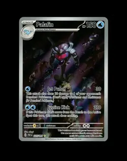 2024 Pokemon PALDEAN FATES PALAFIN FULL ART IR HOLO 225/91 RARE! NM - Image 1