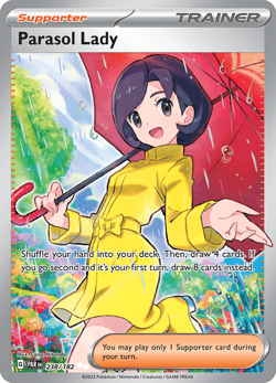 Pokemon TCG Parasol Lady 238/182 Ultra Rare Paradox Rift NM/M - Image 1