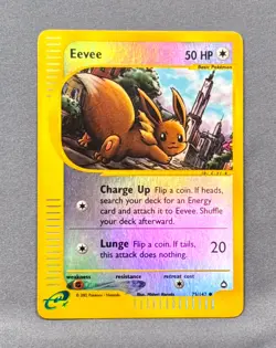 HP+ Reverse Holo Eevee 75 Aquapolis Pokemon 2003 Midori Harada - Image 1