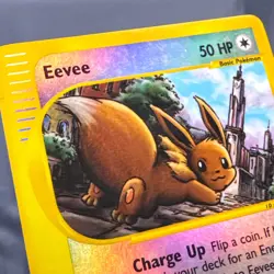 HP+ Reverse Holo Eevee 75 Aquapolis Pokemon 2003 Midori Harada - Image 3