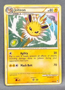 LP+ Jolteon 45/95 Uncommon Call of Legends Pokemon Shin Nagasawa 2011 - Image 1