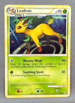 LP Holo Leafeon 13/95 Call of Legends Pokemon Illustrator 'match' 2011 - Image 1