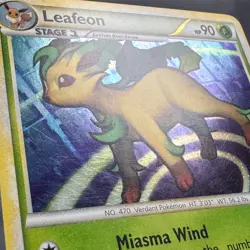 LP Holo Leafeon 13/95 Call of Legends Pokemon Illustrator 'match' 2011 - Image 5