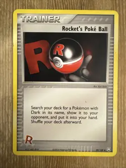 Rocket's Poke Ball - 89/109 - Pokemon Team Rocket Returns Rare LP - Image 1