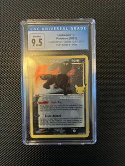 Umbreon 2021 Celebrations 17/17 Pokemon CGC 9.5 blue label =CGC 10 Gem Mint - Image 1