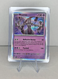 Pokemon TCG NM Mewtwo 150/165 Sv: Scarlet & Violet 151 Holo 2023 - Image 1