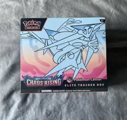 Pokemon Chaos Rising Pokemon Center ETB Elite Trainer Box (Small Holes and Dent) - Image 1