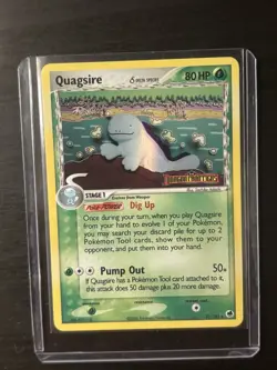 Quagsire - Reverse Holo #21 Dragon Frontiers Pokemon TCG LP - Image 2